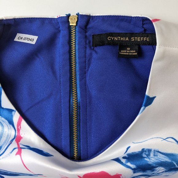 Cynthia Steffe Classic Summery Lined Dress with Zipper Size 10 - Picture 13 of 17